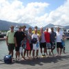 The Belgium Davis Cup Tennis team on Green Island