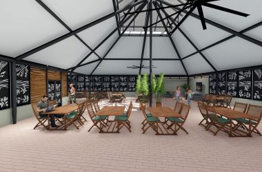 New outdoor dining area on Green Island underway